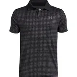 Under Armour Performance Printed Poloshirt Jungen 004 - black/castlerock/castlerock M (137-149 cm)