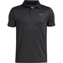 Under Armour Performance Printed Poloshirt Jungen 004 - black/castlerock/castlerock M (137-149 cm)