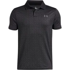 Under Armour Performance Printed Poloshirt Jungen 004 - black/castlerock/castlerock M (137-149 cm)