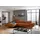 W.Schillig Eckcouch Leder 3-Sitzer Braun