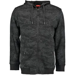 Tom Collins Hooded Sweatjacke Huntsman schwarz, Größe 3XL
