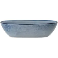 Bloomingville Servierschüssel Sandrine Servierschale 16,5 x 25,5 cm blau