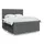 vidaXL Boxspringbett 180 x 200 cm Dunkelgrau