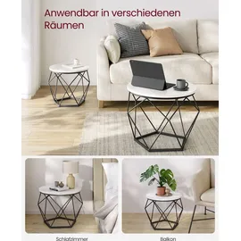 VASAGLE Couchtische-Set weiß
