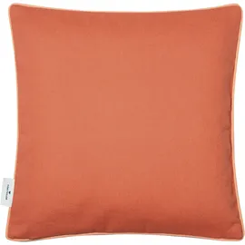 Tom Tailor Dekokissen TOM TAILOR HOME "Dove Signature" Gr. 1, braun (orange, ziegelrot, terrakotta, unifarben), B:40cm H:0,5cm L:40cm, Baumwolle, Polyester, Dekokissen_Sitzkissen_Kissenhüllen, mit Paspel, Kissenhülle ohne Füllung, 1 Stück