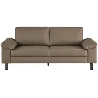 Max Schelling Ledersofa mit Winkelfüßen Maximum , braun , Maße (cm): B: 224 H: 86 T: 97.0
