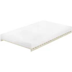 Erst-Holz Niederflurbett metallfrei 120x200 Futon metallfreier Lattenrost, Fichte unbehandelt V-60.97-12mit Matratze