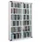VCM CD-Regal 60 x 18 x 92 cm Weiß