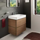 Hansgrohe Xilesa E Waschtischunterschrank 2 Schubkästen, für Waschtisch, ohne PushOpen, Eiche Kaschmir
