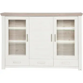 Set One by Musterring Highboard York Dekor Pino-Aurelio / Eiche Nelson