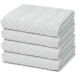 ROSS Sensual Skin Zopf Handtuch-Set 4er-Set Handtücher 4 ct Silber 