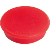 Franken Haftmagnet Magnete rot, Kunststoff Ø 2,4 x 0,63 cm, 10 St.