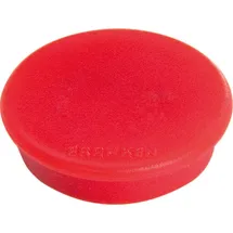 Franken Haftmagnet Magnete rot, Kunststoff Ø 2,4 x 0,63 cm, 10 St.