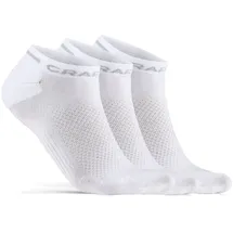 Craft Core Dry Shaftless Socken 3 Paar Weiß 43-45