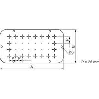 Schneider Electric NSYTLB Kabeldurchführung Plattenstärke (max.) 1.5mm Stahl Lichtgrau