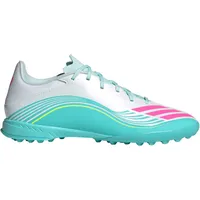 adidas F50 Messi League TF Herren Cloud White/Lucid Pink/Flash Aqua 48