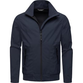 Ragwear Outdoorjacke Collwie wasserdichte Herren Übergangsjacke mit hohem Kragen blau L (52)