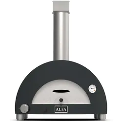 Alfa Forni Gas Pizzaofen Moderno | 1 Pizza | Schiefergrau | Hybrid