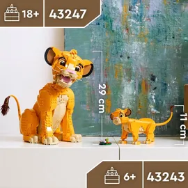 LEGO Disney Classic 43243 Simba, das Löwenjunge des Königs