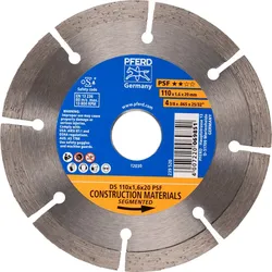 PFERD Diamant-Trennscheibe DS PSF für Stein und Beton - 68300052