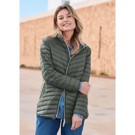 GOLDNER Herbstjacke mit Daunen, Stehkragen", in khaki | Gr.: 50,