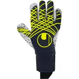 Fußball Torwarthandschuhe Marine/weiß Fluo gelb 7