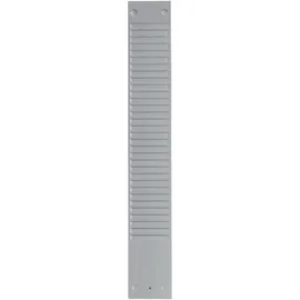 NOBO 1900394 Kartentafel-Zubehör Kartenträger für Stecksystem, Index 3, 1 Stück, grau