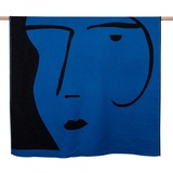 David Fussenegger Wohndecke Luca 'Frau' 140 x 200 cm Royal- Blau