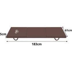 Sportmatte Premium Tri-Folding Thick Gymnastic Mat & Home Sports