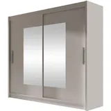 Mirjan24 Kleiderschrank mit Spiegel, London VII, Schwebetürenschrank, Schiebetürenschrank, Modernes Schlafzimmerschrank 180x215x58cm, Garderobe, Schlafzimmer Kleiderschränke