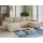 Sofnet Wohnlandschaft mit Schlaffunktion Roma - U-Form Couch, Schlafsofa mit Bettkasten, Couchgranitur mit Bettfunktion, Big Sofa, Cord Stoff (Beige (Poso 100))