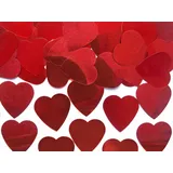 Partydeco Konfetti Herzen 2,5cm 10g Tischdeko Hochzeit Party Romantik Streudeko Tischkonfetti Confetti rot