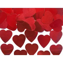 Partydeco Konfetti Herzen 2,5cm 10g Tischdeko Hochzeit Party Romantik Streudeko Tischkonfetti Confetti rot
