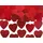 Partydeco Konfetti Herzen 2,5cm 10g Tischdeko Hochzeit Party Romantik Streudeko Tischkonfetti Confetti rot