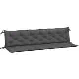 vidaXL Bankauflage 200 x 50 x 7 cm grau 2 St.