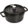 Staub Cocotte 22 cm rund schwarz