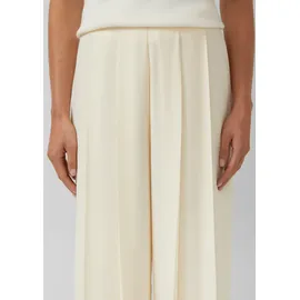 s.Oliver Plissierte Wide-Leg-Hose Beige 44