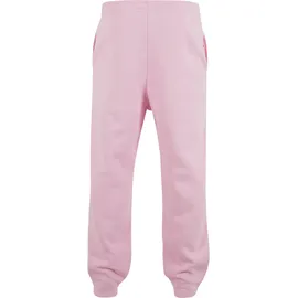 URBAN CLASSICS Jogginghose URBAN CLASSICS "Urban Classics Fluffy Trackpants", Herren, Gr. L, US-Größen, softpink, 70% Baumwolle, 30% Polyester, unifarben, loose fit, Hosen Jogginghose