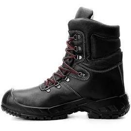 ELTEN RENZO S3 CI, Damen und Herren, Leder, Stahlkappe, leicht, robust, Schwarz,