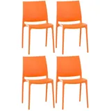 CLP 4er Set Stühle Maya orange