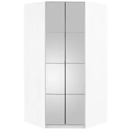Priess Eckkleiderschrank Malaga 0 x 193 x 0 cm Weiß