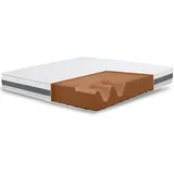 The White Stone Matratze 100x185 Basic, Antibakteriell, Anti-Milben, Anti-Allergie.| Höhe 25 cm | Italy