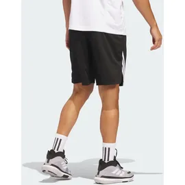 adidas Legends 3-Streifen Basketball Shorts Black/White S