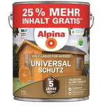 Alpina Holz Lasur Universal-Schutz Holz-Lasur 5 Jahre Wetterschutz 5 Liter BEULE