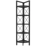 CaliCosy Eckregal 33 x 160 x 30,5 cm Schwarz