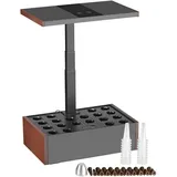 Wiltec Indoor Gartensystem braun Hydroponisches Anzuchtsystem für 20 Pflanzen