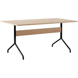 &Tradition Pavilion AV18 Tisch, 160 x 90 cm, schwarz / eiche klar lackiert
