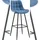 CLP Barhocker Dartford blau/Stoff