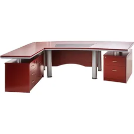 Jet-Line Büroschreibtisch Berlin Kirsch