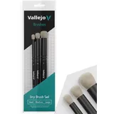Vallejo B07990 Dry Brush, Set (S, M, L)